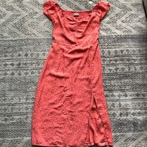 A&F polka dot off shoulder midi dress - SP